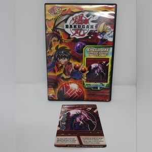 DVD bakugan battle brawlers anime /teletoon w/exclusive limited edition card